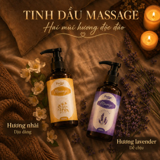 Dầu massage body kích thích Feelex cổ vai gáy thảo dược tự nhiên, nhiều mùi hương, an toàn mọi loại da 300ml