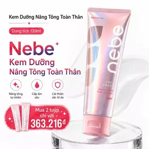 Nebe Kem Body Tone Up 200g Nâng Tone Tức Thì, Da Sáng Mịn Tự Nhiên, Chống Nước Không Bết Dính Không Dính Áo Hằng Ngày