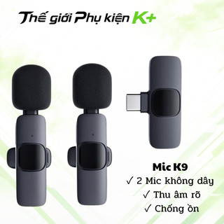 Mic thu âm K9 lọc ồn tốt, âm thanh rõ nét, dễ sử dụng kèm 2 mic cho androi và IOS