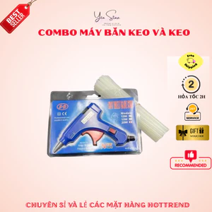 Combo Máy Bắn Keo Kèm Keo Nến Sillicon 20W Loại Nhỏ,Keo Nến nhỏ gọn dễ dàng sử dụng