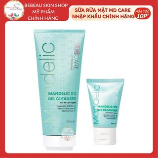 Sữa Rửa Mặt MD CARE Mandelic 5% Dạng Gel Sạch Sâu Và Tẩy Tế Bào Chết Nhẹ Nhàng 200ml - Bebeau