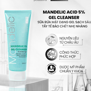 Sữa Rửa Mặt MD CARE Mandelic 5% Dạng Gel Sạch Sâu Và Tẩy Tế Bào Chết Nhẹ Nhàng 200ml - Bebeau
