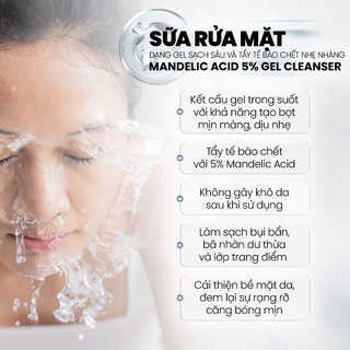 Sữa Rửa Mặt MD CARE Mandelic 5% Dạng Gel Sạch Sâu Và Tẩy Tế Bào Chết Nhẹ Nhàng 200ml - Bebeau