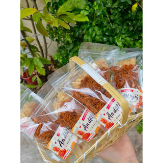 KHÔ GÀ CHÁY TỎI (Hương Vị Heo) - 100g Dùng Thử - Ăn Dặt Hy Hy
