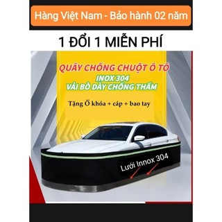 Loại 10KG dày 5ly >> Quây lưới chống chuột ô tô, xe hơi 4-5-7 chỗ, chân INOX, Sợi Poly cao cấp