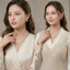 N640 choker dây chuyền áo dài , dây chuyền áo tấc, vòng cổ cưới 1 sợi dài ngọc trai nhân tạo 6mm khoá OT