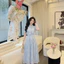 Đầm Xòe Chấm Bi Cổ Nơ Thanh Lịch ,Cao Cấp Tôn Dáng Che Khuyết Điểm Mặc Đi Làm Đi Chơi Dự Tiệc ✨