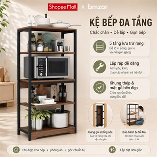 BMZAR Kệ Bếp Đa Năng hữu ích Kệ đựng đồ mạnh mẽ Kệ Lò Vi Sóng 3/4/5 Tầng sắt giá tốt