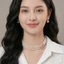 N640 choker dây chuyền áo dài , dây chuyền áo tấc, vòng cổ cưới 1 sợi dài ngọc trai nhân tạo 6mm khoá OT