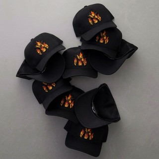 Mũ/Nón Trucker Bassic S T A M P B NY Flame Black  - Unisex - Kaki Cotton