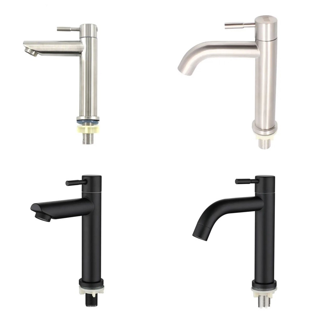 Vòi lavabo vòi rửa mặt lạnh inox 304 (20cm) cao cấp nhập khẩu Lắp Đặt Dễ Dàng Bảo hành 2 năm