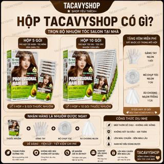 Thuốc Nhuộm Tóc BUNCHAR 9 Màu Nhuộm Nâu Quốc Dân,Nhuộm Không Cần Oxy– Che Bạc – Nhuộm Salon Tại Nhà