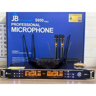 Micro Karaoke JB ProSound S950 Pro, 4 Râu Sóng Xa Chống Hú Tốt, Độ Nhạy Cao Bắt Âm Tốt, Thiết Kế Sang Trọng.