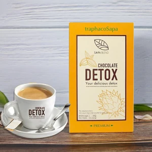 C15_COMBO Bột Cacao Chocolate Atiso Detox Traphacosapa Hộp 12 Gói