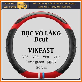 Bọc Vô Lăng Dcut cho ô tô, phù hợp cho VF3, VF5, Limo green, MPV7, VF8, VF9, VFe34, da Nappa,thiết kế khối màu
