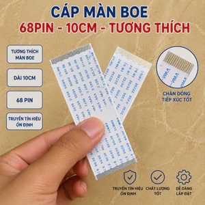 Cặp cáp BOE 68pin-10cm không ngạnh, thay cáp từ bo (tcon- màn hình TiVi)Chuyên dụng cho màn BOE