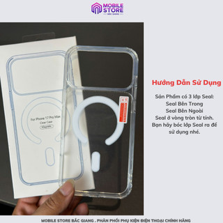 Ốp Sạc Không Dây Từ Tính cho Iphone từ XR đến 17 Promax / Mobile Store Bắc Giang