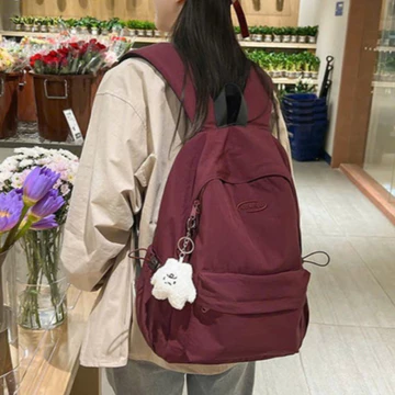 Balo Đi Học, Balo Nữ Màu Pastel Thời Trang, Balo Đa Năng Đi Chơi Cho Học Sinh, vừa Laptop 15.6 Inch, Balo Chống Nước