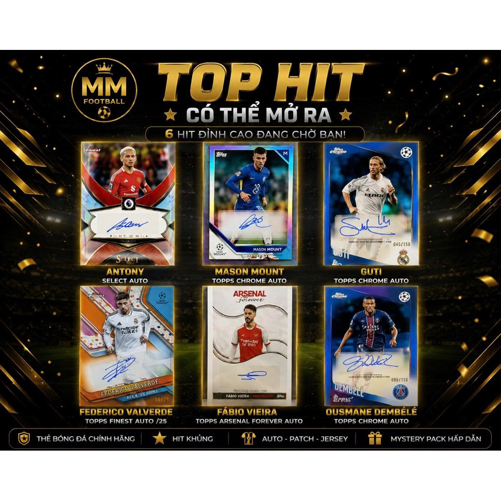 Gói Thẻ Đá Bóng MM Football