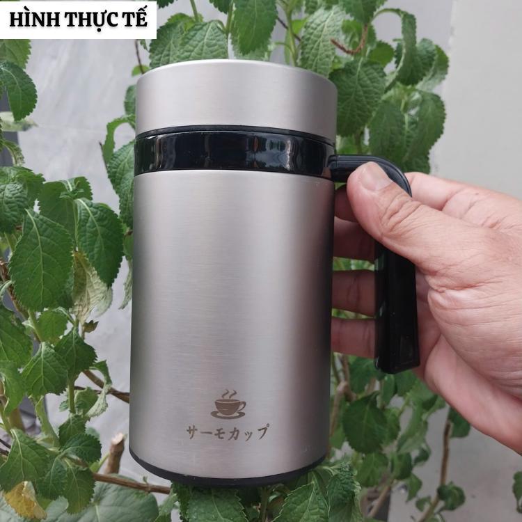 Ca trà giữ nhiệt Inox 316 có tay cầm có lọc trà tiện lợi hàng cao cấp xuất Nhật-Dung tich 600ml