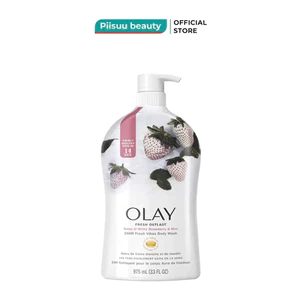 Sữa Tắm Olay Tươi Mát Dài Lâu Hương Dâu Và Bạc Hà 975ml