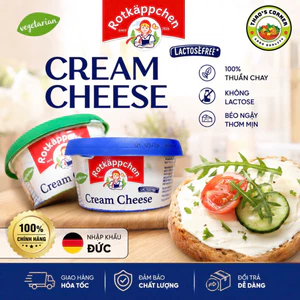 Cream Cheese Rotkappchen Đức 150g - Combo 2 Vị – Phô Mai Kem Không Lactose Mịn Béo – Phết Bánh, Làm Bánh, Ăn Liền