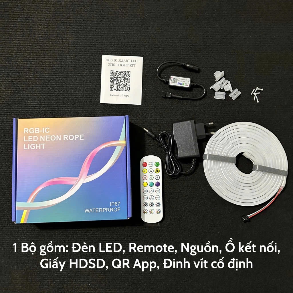 Đèn led NEON FLEX aRGB Dây đèn neon chạy đuổi trang trí phòng ngủ, decor phòng khách 5-10-15m cao cấp | BigBuy360 - bigbuy360.vn