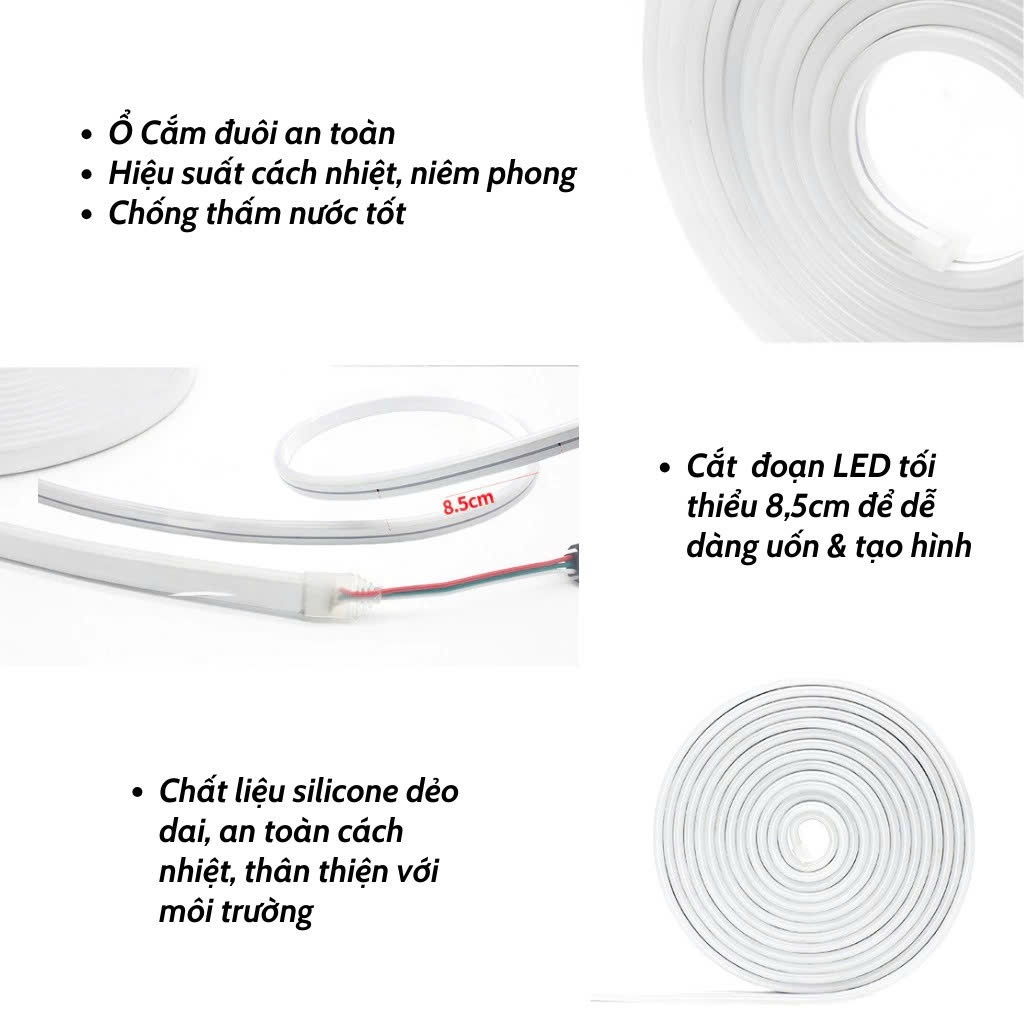 Đèn led NEON FLEX aRGB Dây đèn neon chạy đuổi trang trí phòng ngủ, decor phòng khách 5-10-15m cao cấp | BigBuy360 - bigbuy360.vn