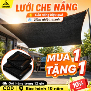 Lưới Che Nắng Sân Vườn Mua 1 Tặng 1, Bạt Lưới Chống Nắng Cản UV, Bền Chắc Thoáng Mát Dễ Lắp Dùng Ngoài Trời