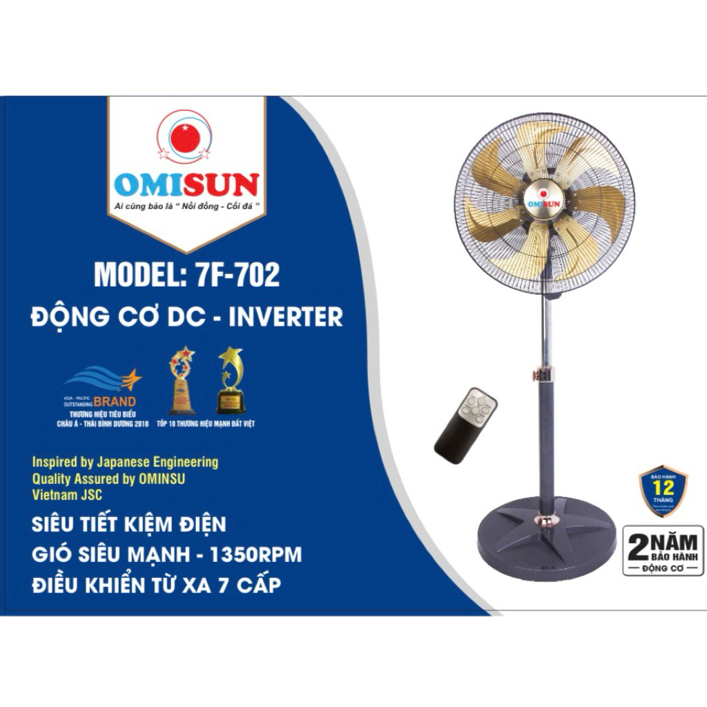 Quạt đứng CAO CẤP DC- INVERTER,  LUỒNG GIÓ CỰC MANH , ĐỘNG CƠ RẤT ÊM CHUYÊN DÙNG CHO KHÔNG GIAN RỘNG ,NHÀ HÀNG QUÁN BIA