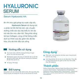 Serum căng bóng da, cấp ẩm Hyaluronic Acid Medula