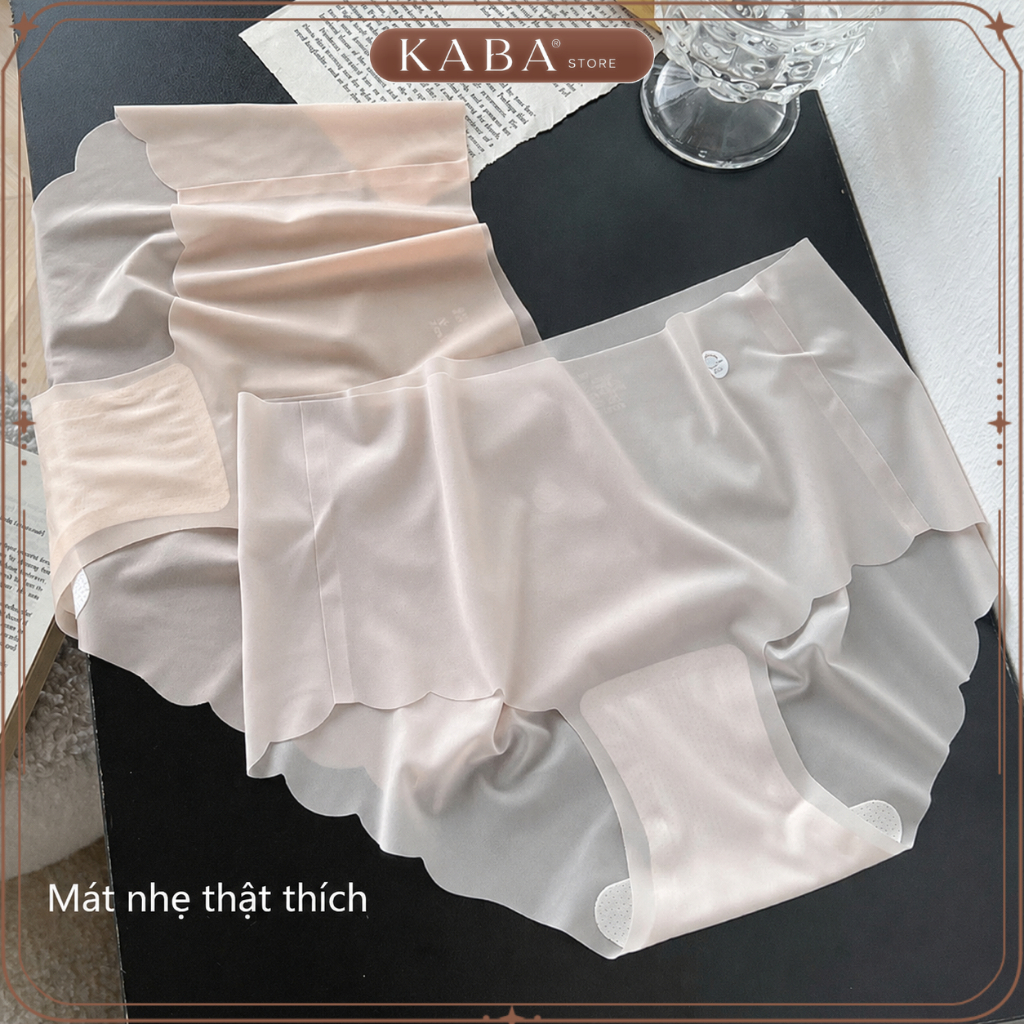[KABA] Combo 10 Quần Lót Nữ Su Thạch Tàng Hình, Không Đường May, Mỏng Nhẹ Kháng Khuẩn