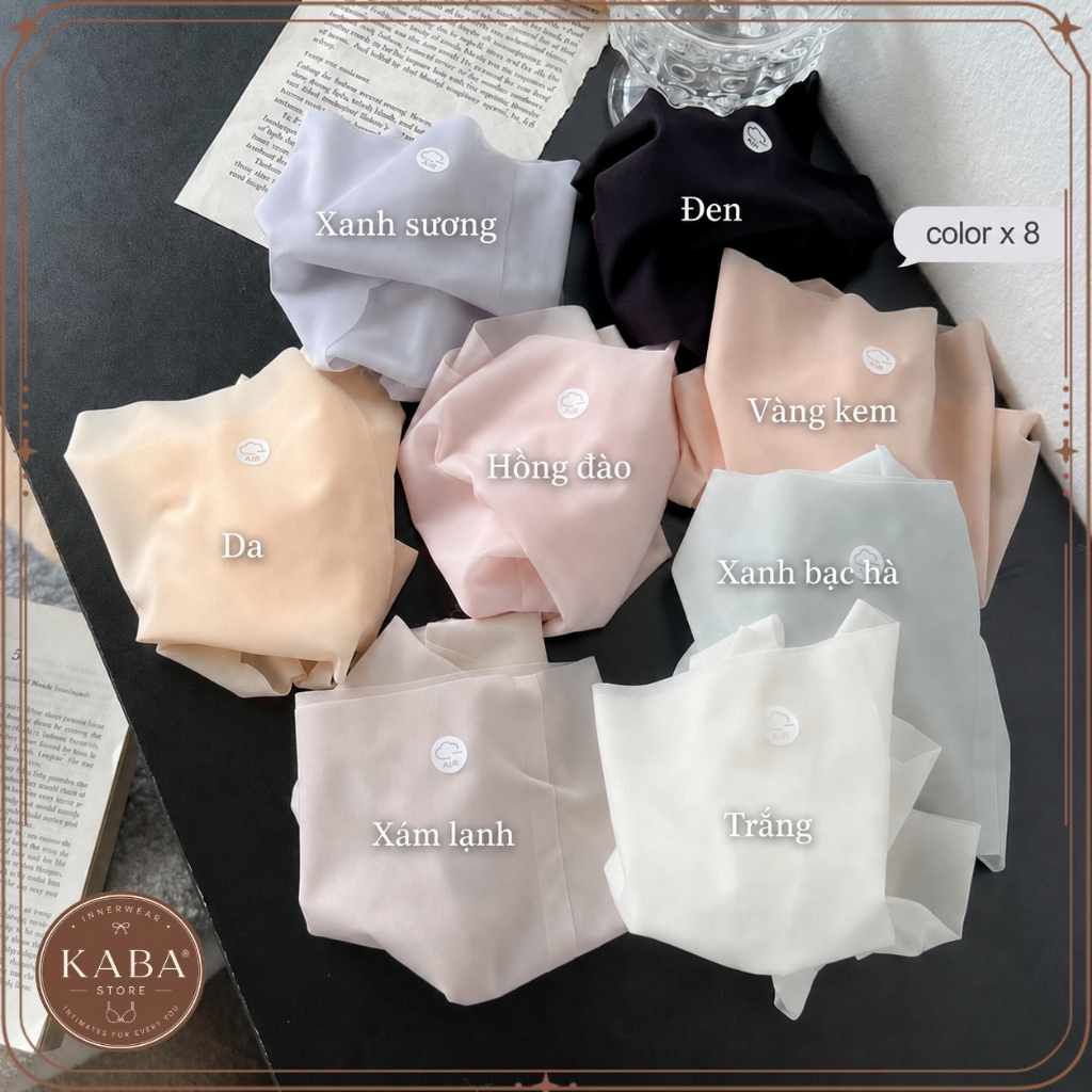 [KABA] Combo 10 Quần Lót Nữ Su Thạch Tàng Hình, Không Đường May, Mỏng Nhẹ Kháng Khuẩn