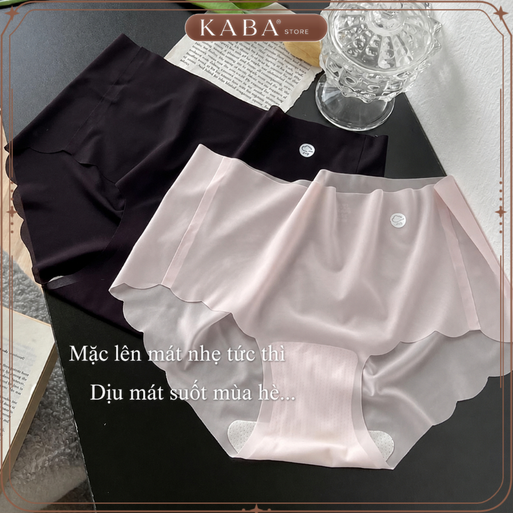 [KABA] Combo 10 Quần Lót Nữ Su Thạch Tàng Hình, Không Đường May, Mỏng Nhẹ Kháng Khuẩn