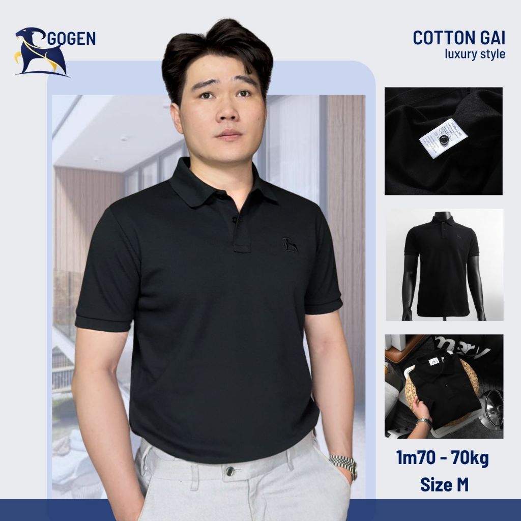 Áo Thun Polo Nam Cao Cấp Retro Classic Cotton Gai - Luôn Tặng Hộp Đóng - GOGEN G04