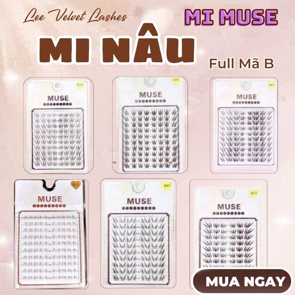LEE VELVET LASHES Mi MUSE MI NÂU-MI NÂU TRONG TRẺO TỰ NHIÊN,FULL MÃ