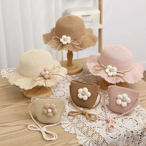 MŨ CÓI HOA KÈM TÚI XÁCH CHO BÉ – SET ĐI BIỂN SIÊU XINH 🌸👒