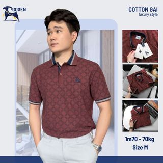 Áo Thun Polo Nam Cao Cấp Monogram Retro Logo Thêu - Luôn Tặng Hộp Đóng - GOGEN G03