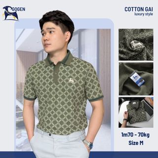 Áo Thun Polo Nam Cao Cấp Monogram Retro Logo Thêu - Luôn Tặng Hộp Đóng - GOGEN G03