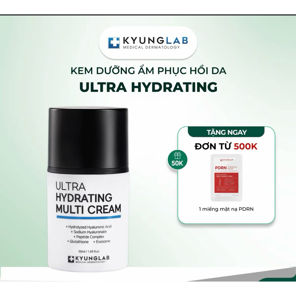 Kem dưỡng ẩm, cấp ẩm da, kem khóa ẩm, dưỡng da, phục hồi KyungLab Ultra Hydrating Multi Cream 50ml-Thylee
