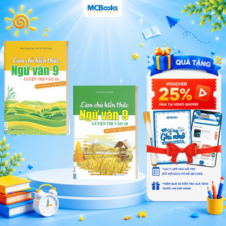 [LIFEMALL9915 - 12% đơn 99K] Sách - Combo Làm Chủ Kiến Thức Ngữ Văn 9 Luyện Thi Vào 10 ( 2 Tập )