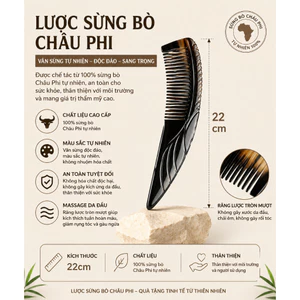 Lược sừng chải tóc không tĩnh điện