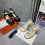 👠🕶️👜🎒…Sandal cao gót fa lưới cổ yếm