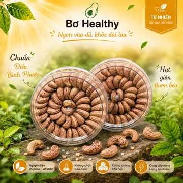 [Loại ] Hạt điều rang muối xếp hoa, hạt điều vỏ lụa Bình Phước, ăn vặt, ăn kiêng chuẩn healthy