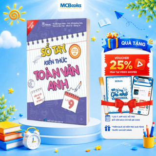 Sách - Sổ tay kiến thức Toán - Văn – Anh Lớp 9 (Dành cho cả 3 bộ sách: Kết nối, tri thức và cánh diều)