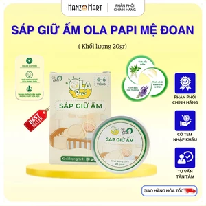 Sáp Giữ Ấm Ola Papi Mệ Đoan Giúp Giữ Ấm Phòng Cảm Lạnh Làm Mềm Da Cho Bé - Hũ 20gr hanzo2009