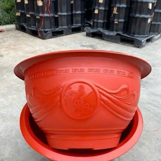 Chậu Nhựa Trồng Cây PHÚC- LỘC- THỌ T48,Kích thước 46x23cm, Chậu Trông Cây Cảnh, Trồng Sen, Trồng Đào Quất Tết