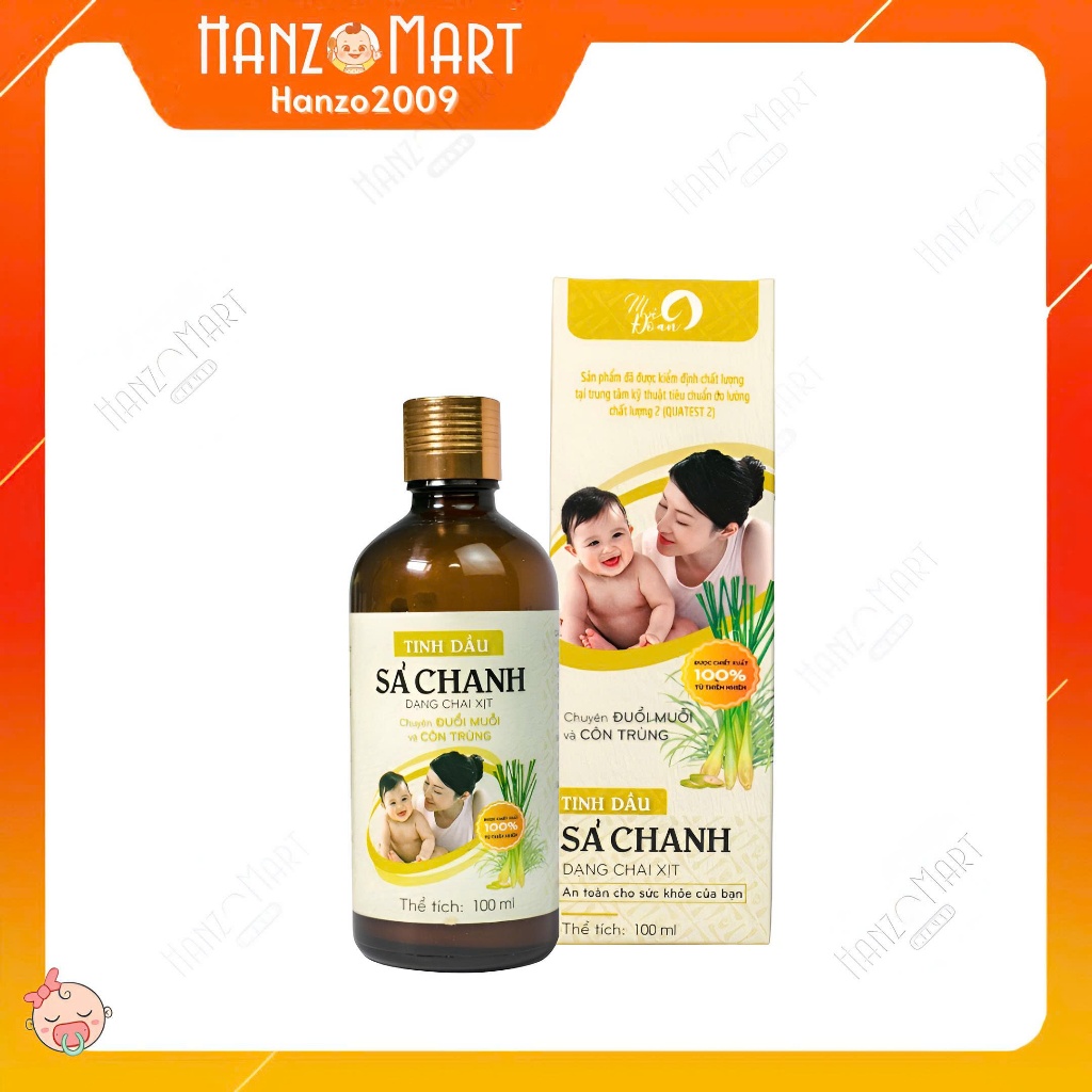 Tinh Dầu Sả Chanh Mệ Đoan Dạng Xịt 100ml - Thanh Lọc Không Khí, Khử Mùi Hôi Và Xua Đuổi Côn Trùng - hanzo2009