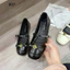 Giày bệt nơ hoa đồng mã 837