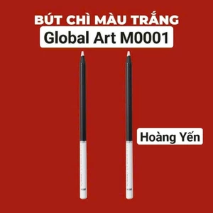 Bút Chì Màu Trắng Chuyên Dụng – Lõi Mềm, Màu Đậm, Không Gãy - Vẽ Phác Thảo, Tô Nổi Trên Giấy Tối M00001.Hoàng Yến VPP